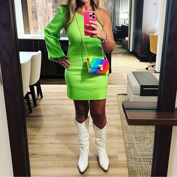 Steve Madden KATYA ONE-SHOULDER SEQUIN MINIDRESS worn once - Picture 11 of 11